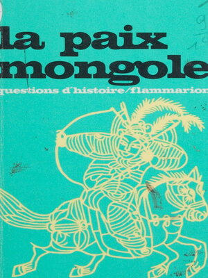 cover image of La paix mongole
